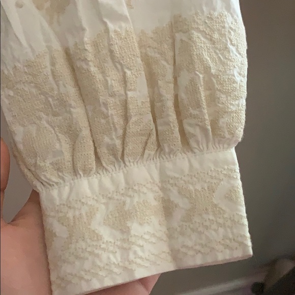 aritzia embroidered white blouse brand new - Picture 5 of 5